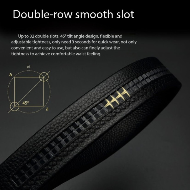 Signature Black Leather Belt A13012968J01